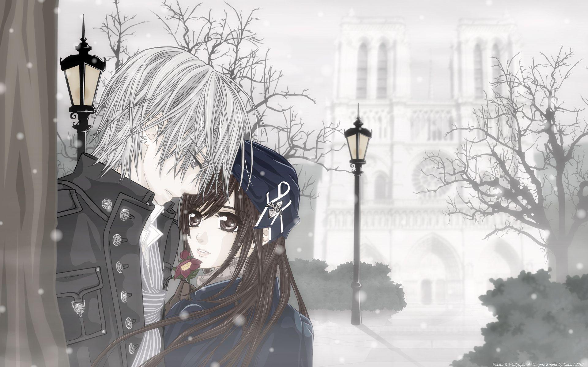 1920x1200 Love on that Snowy Day Knight + Zero Wallpaper