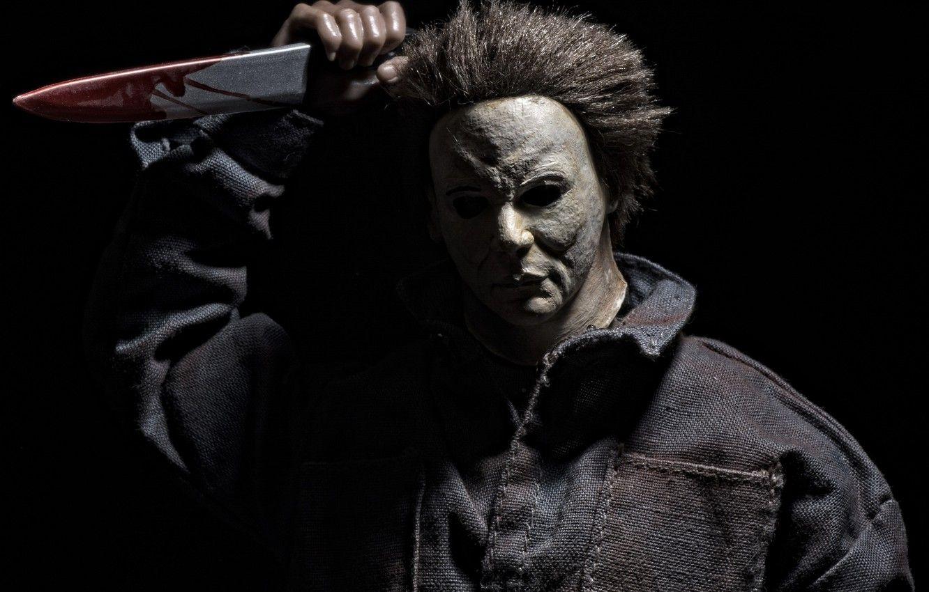 1332x850 Wallpaper toy, mask, knife, Halloween, Michael Myers image for desktop, section разное