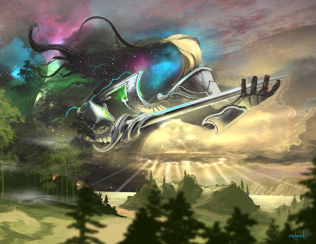 1280x991 Chromatic God (MTG fan art)