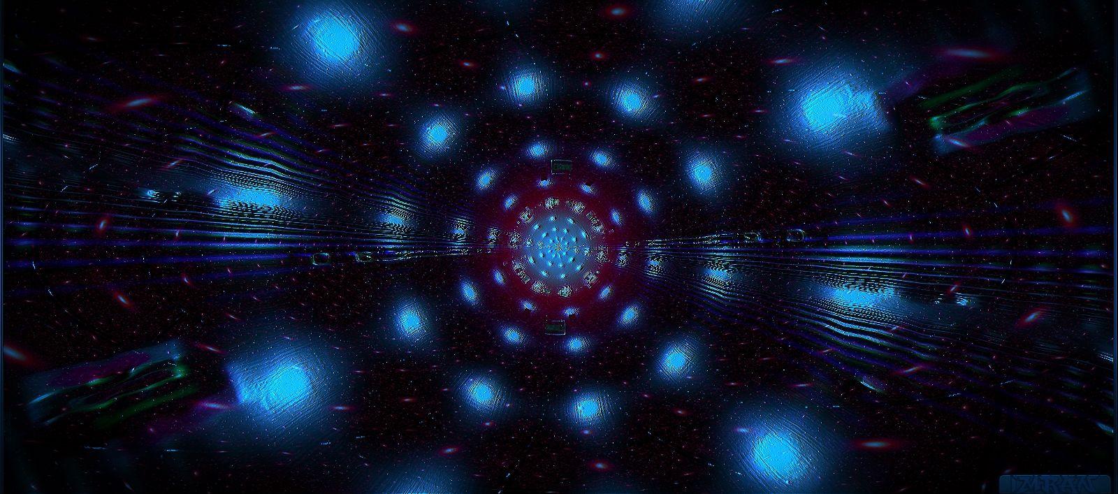 1600x707 Wormhole Wallpaper, LHC, Teilchenbeschleuniger, Lightspeed, Stargate, created with paint.net. Teilchenbeschleuniger, Stargate, Teilchen