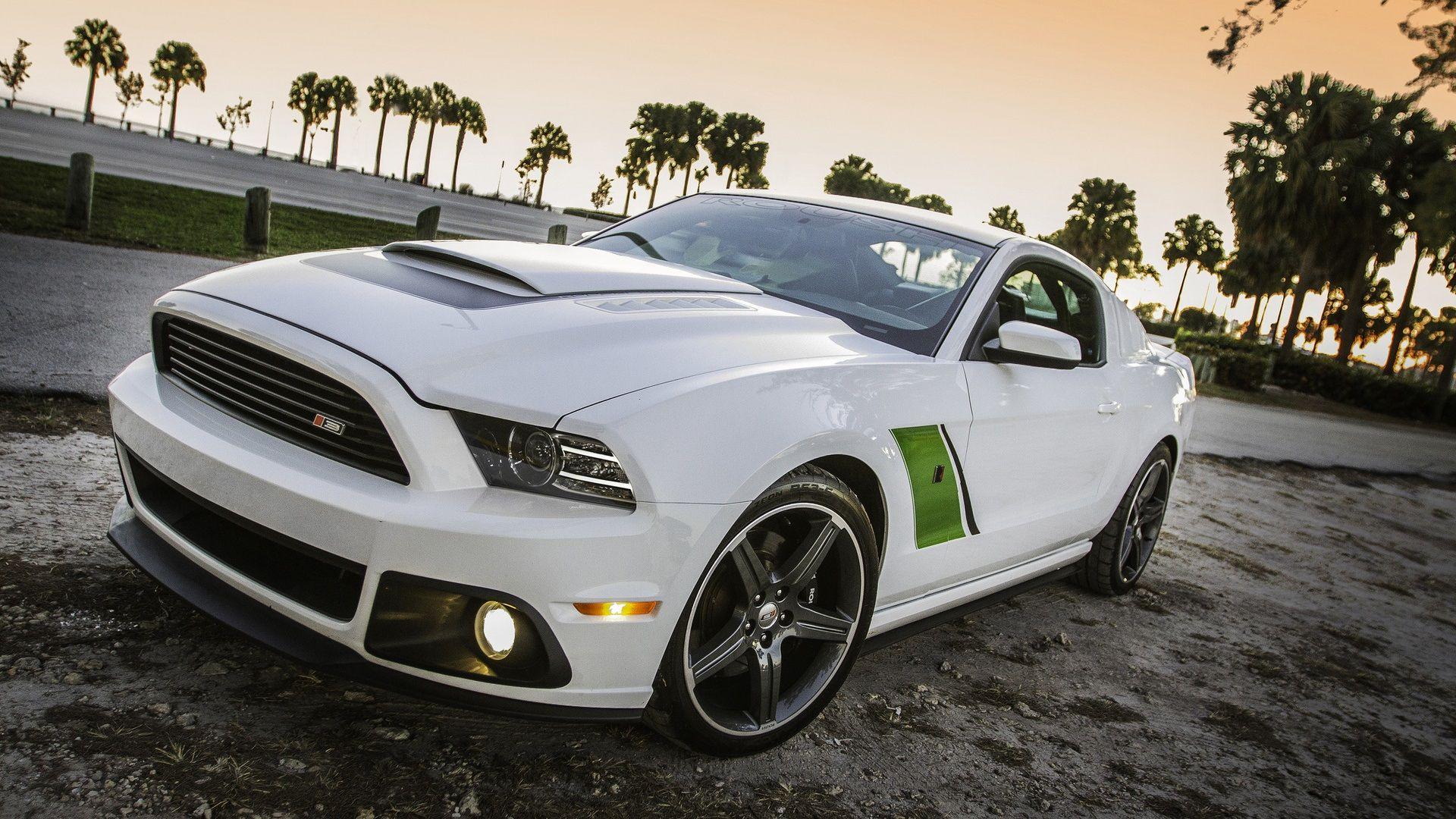 1920x1080 Wallpaper Ford Mustang 2014 RS3 white car 1920x1080 Full HD 2K Picture, Image