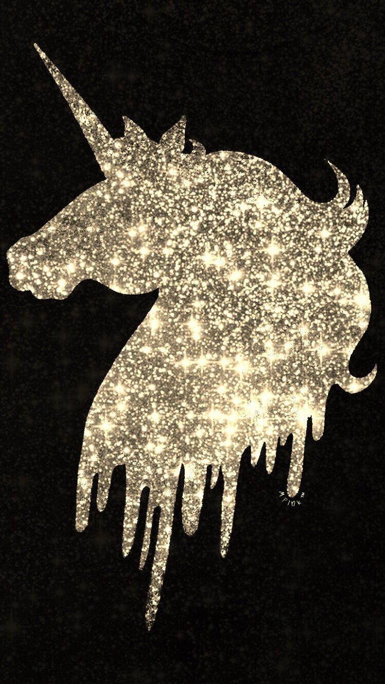 750x1334 Black And Gold Unicorn