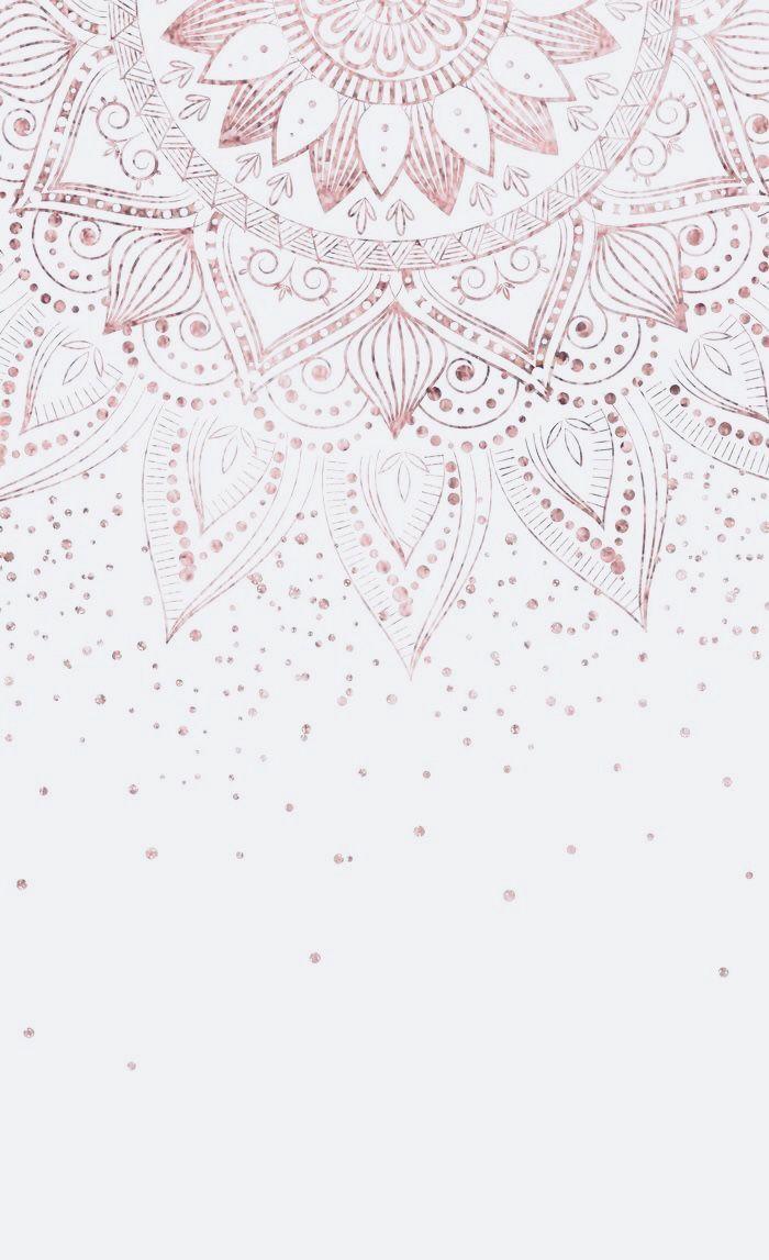 700x1147 iPhone Wallpaper. Gold wallpaper background, Rose gold wallpaper, Gold mandala