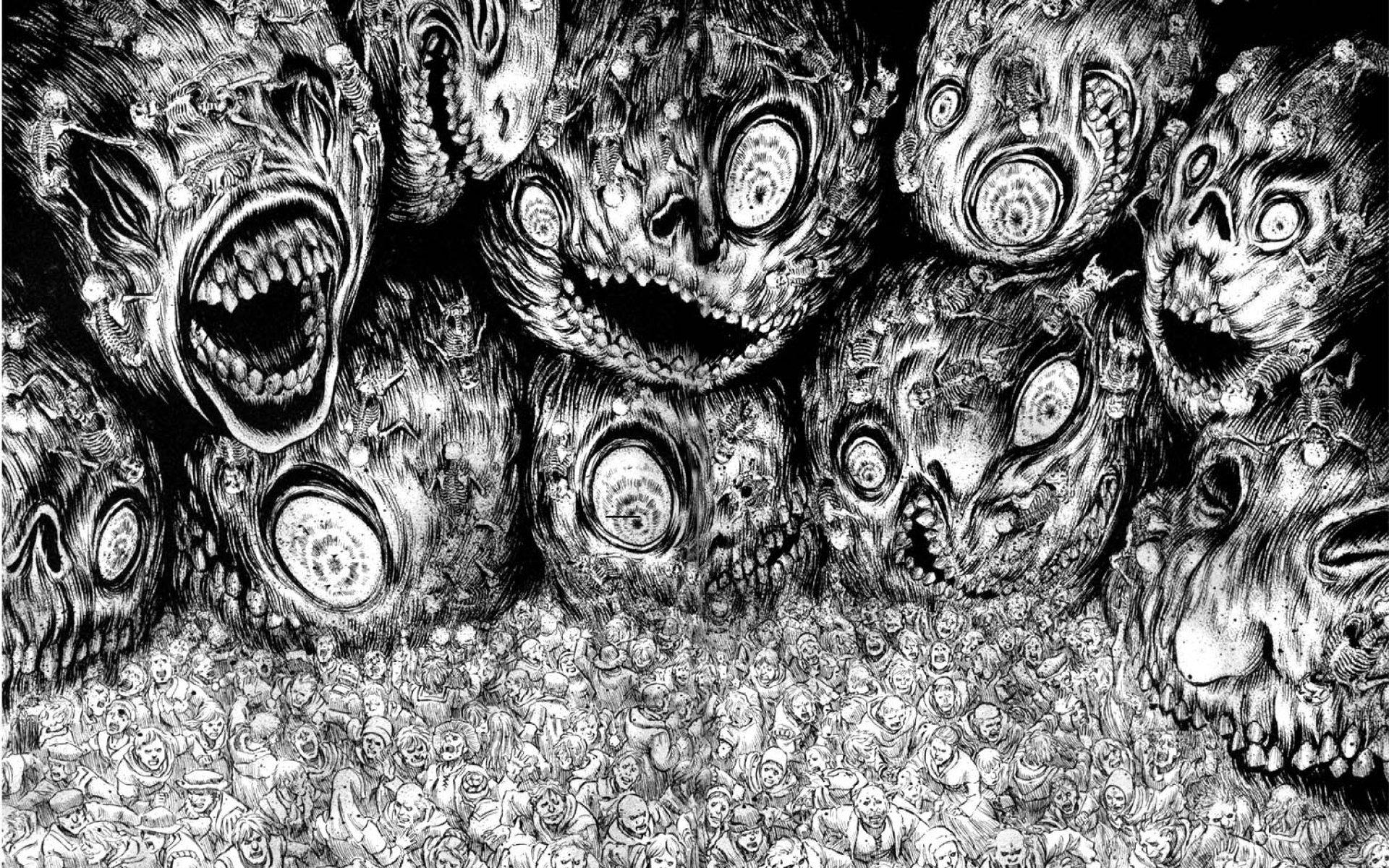 1920x1200 dark, Art, Artwork, Fantasy, Artistic, Original, Psychedelic, Horror, Evil, Creepy, Scary, Spooky, Halloween Wallpaper HD / Desktop and Mobile Background