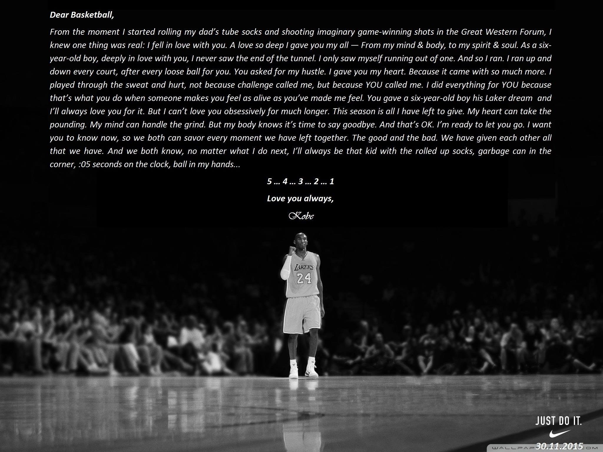 2048x1536 Kobe Bryant retirement Ultra HD Desktop Background Wallpaper for