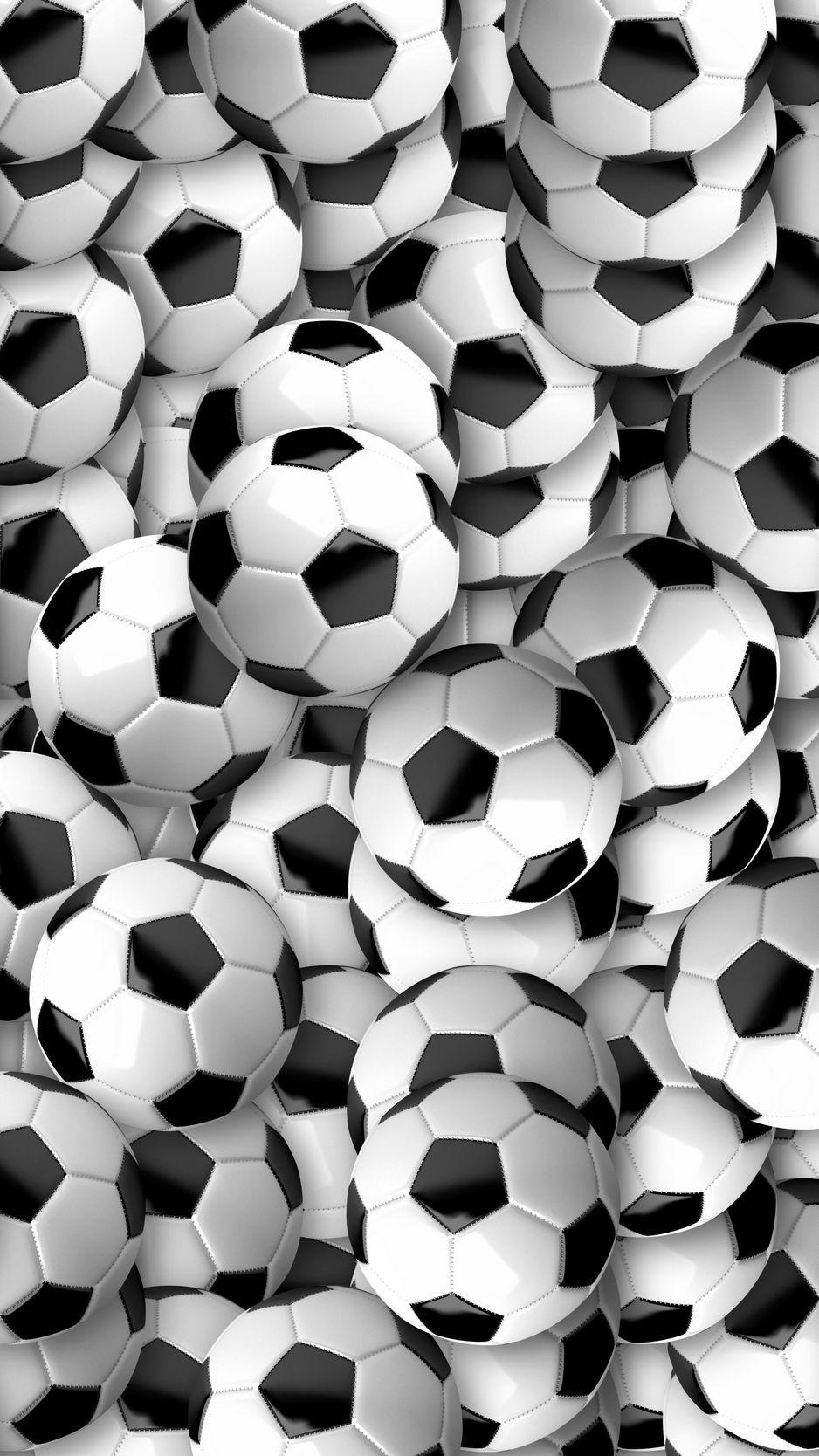 938x1668 Download Wallpaper 938x1668 Soccer Balls, Football, Texture, Many Iphone 8 7 6s 6 For Parallax HD Background