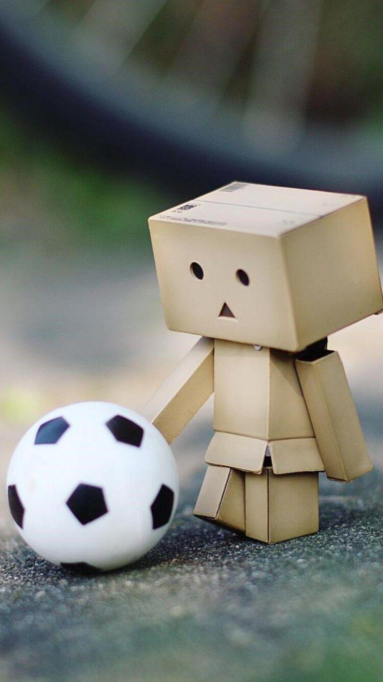 750x1334 Danbo Soccer Fan iPhone iPhone 6S, iPhone 7 HD 4k Wallpaper, Image, Background, Photo and Picture