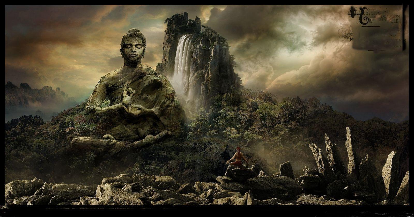 1600x839 Buddha Wallpaper Image A24 Desktop Wallpaperk HD