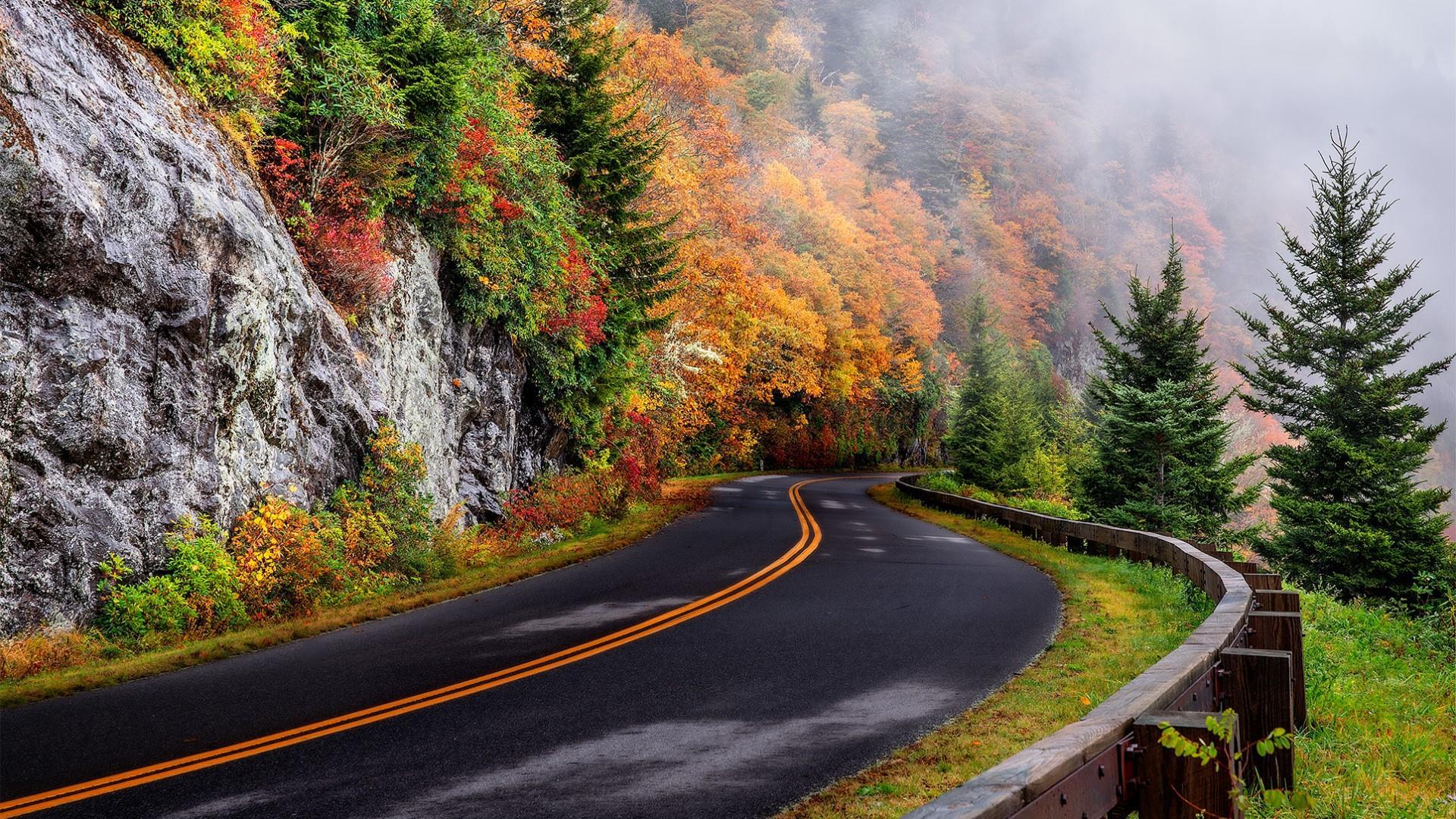 Fall Mountain Road Wallpapers Top Free Fall Mountain Road Backgrounds Wallpaperaccess