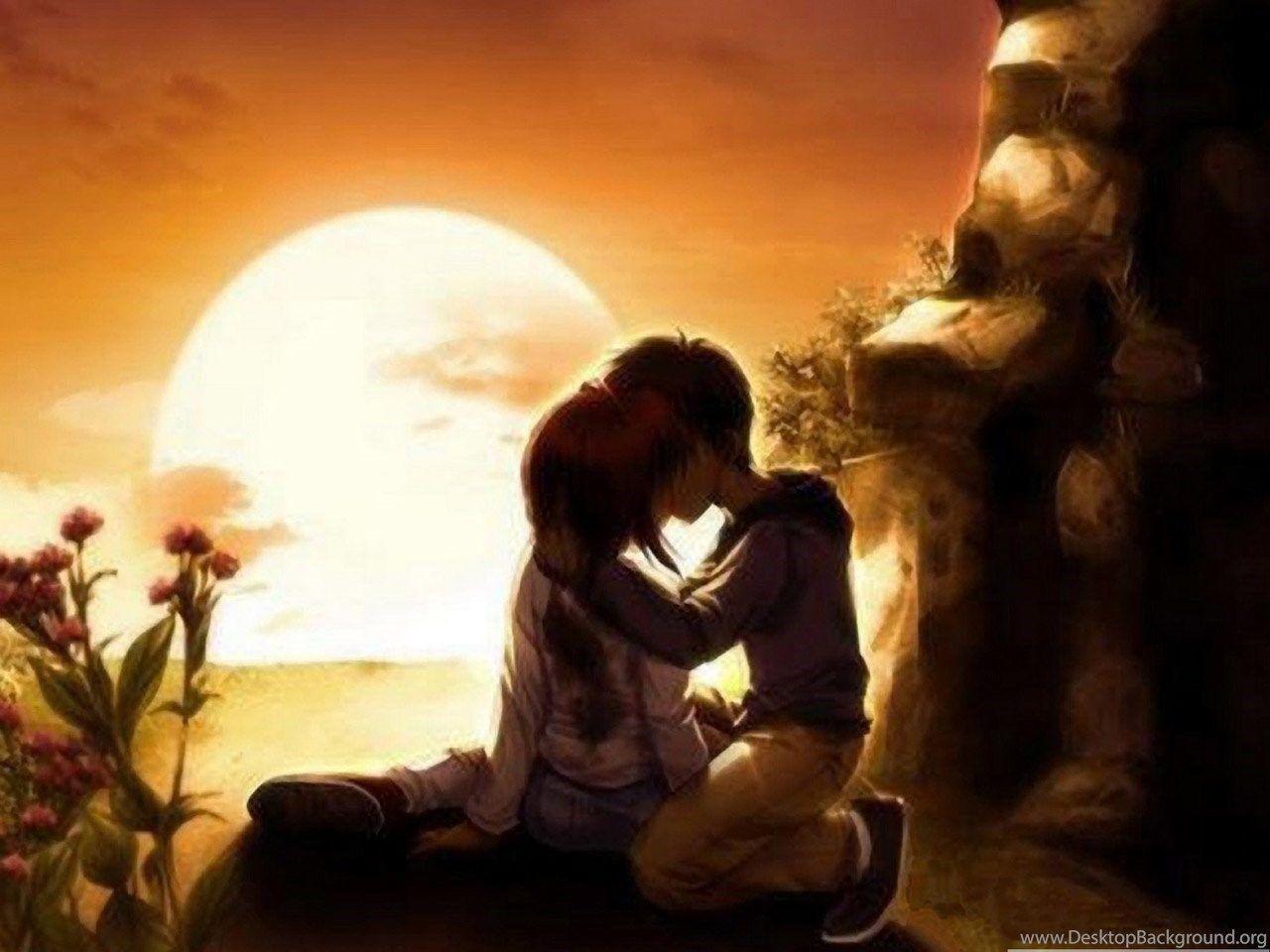 1280x960 Cute Love Anime 10 Desktop Wallpaper Hdlovewall.com Desktop Background