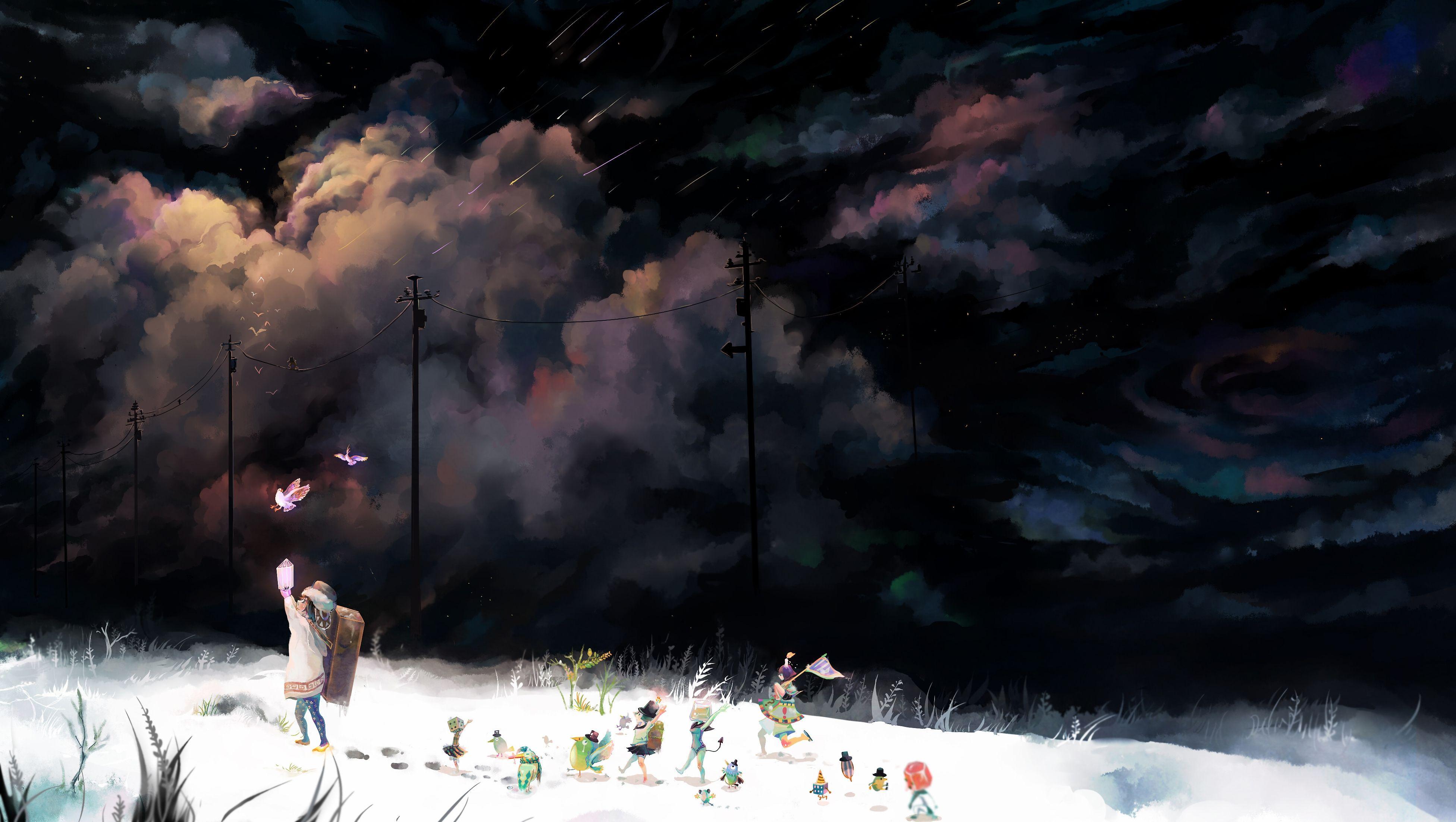 3904x2204 Gallery Anime Art Wallpaper Nen Anime Art