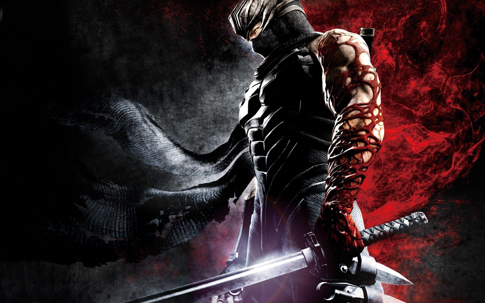 Ninja, black, red, HD wallpaper | Peakpx