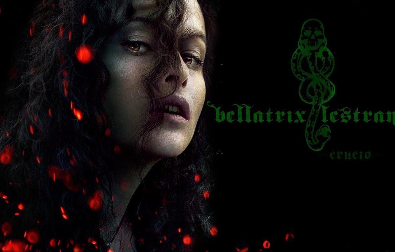 1332x850 Wallpaper cinema, fire, flame, snake, woman, movie, brunette, evil, Helena Bonham Carter, Bellatrix Lestrange, Lord Voldemort, film, spark, serpent, mahou, HP image for desktop, section фильмы