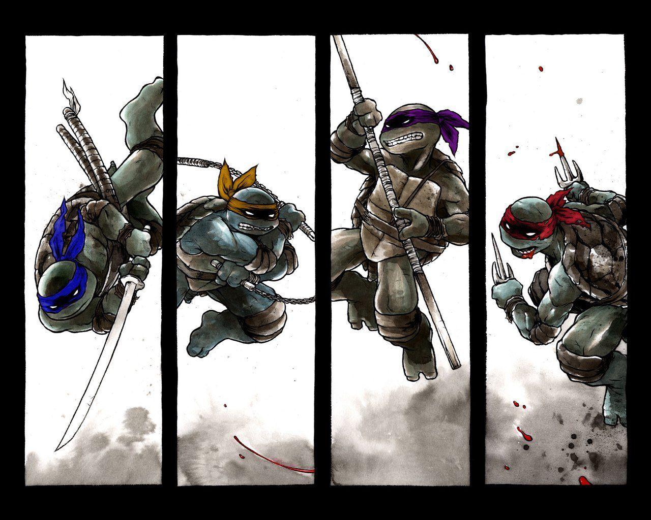 1280x1024 Teenage Mutant Ninja Turtles Comic Wallpaper