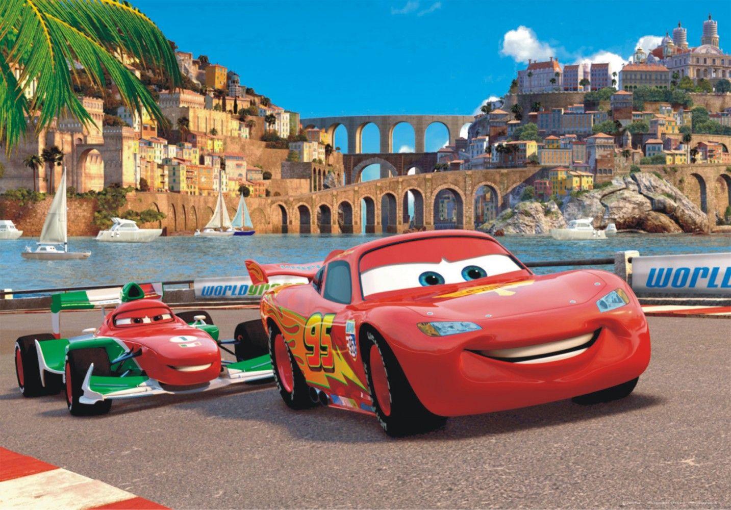 1433x1000 XXL poster wall mural wallpaper Disney Pixxar Cars 2 McQueen photo 160 cm x 115 cm / 1.75 yd x 1.26 yd