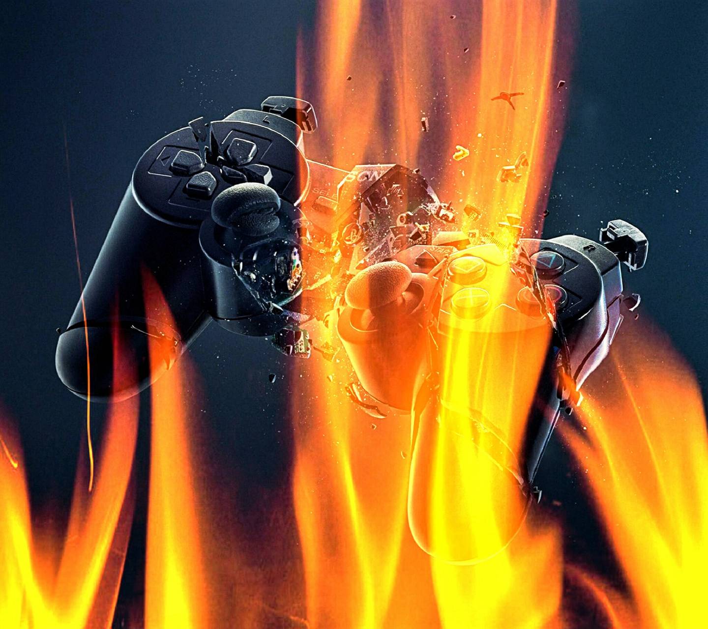 1440x1280 Ps3 Controller wallpaper