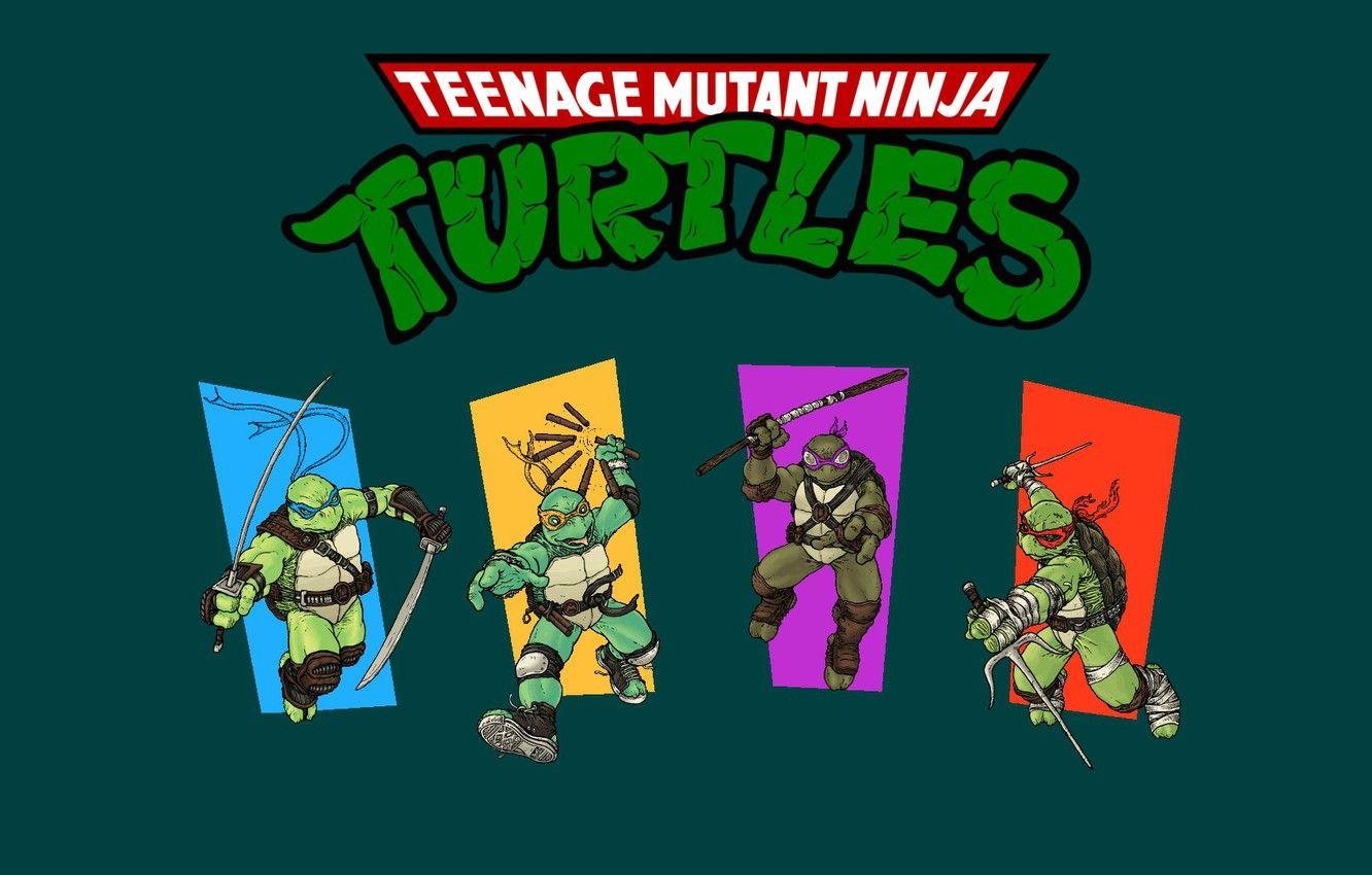 1332x850 Wallpaper Rafael, TMNT, Raphael, Leonardo, Donatello, Donatello, Leonardo, Michelangelo, Teenage Mutant Ninja Turtles, Michelangelo, Teenage mutant ninja turtles image for desktop, section минимализм