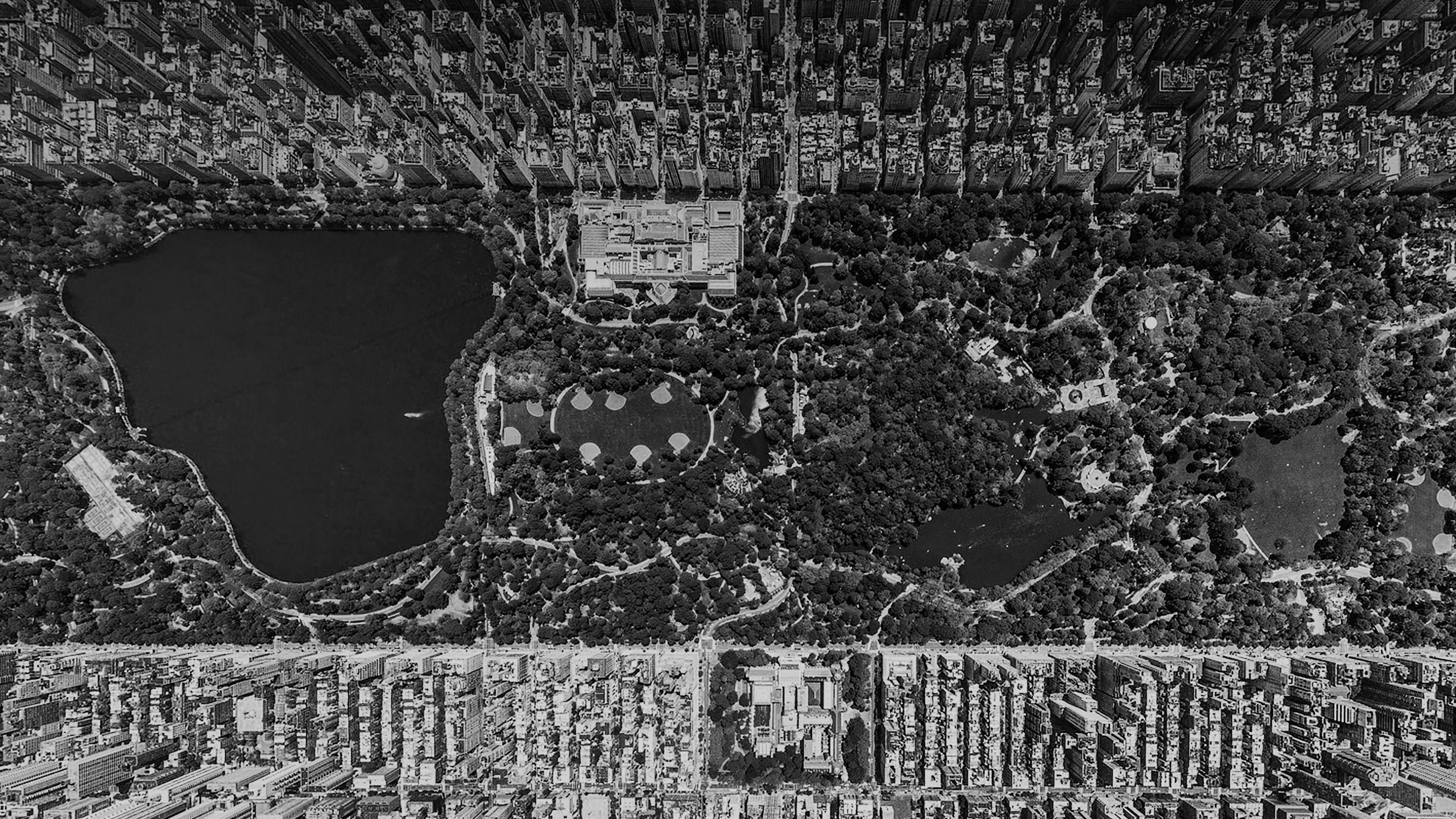3840x2160 Wallpaper Central Park Newyork Dark