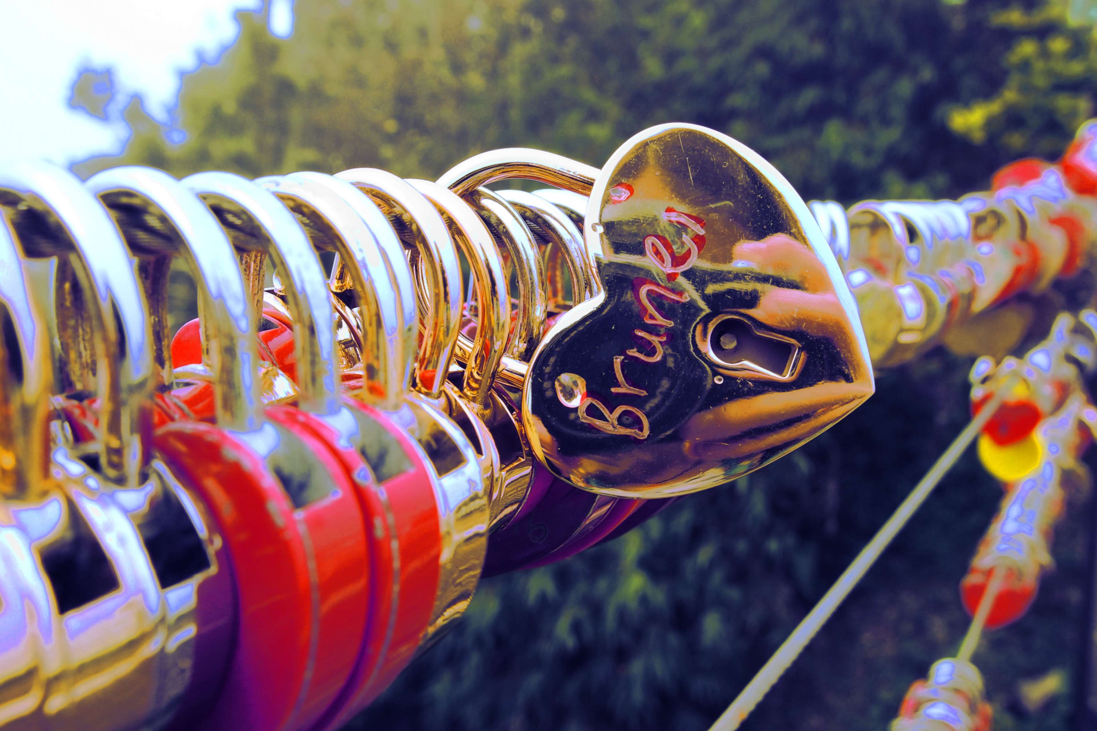 3840x2560 love padlock wallpaper and background