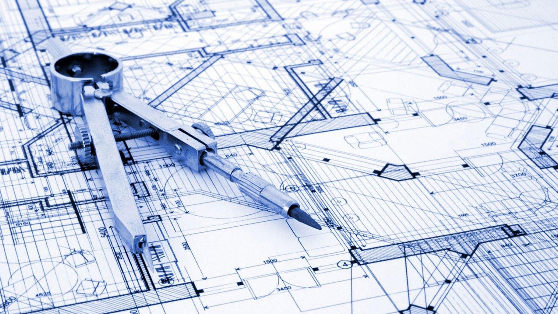 construction blueprint wallpaper