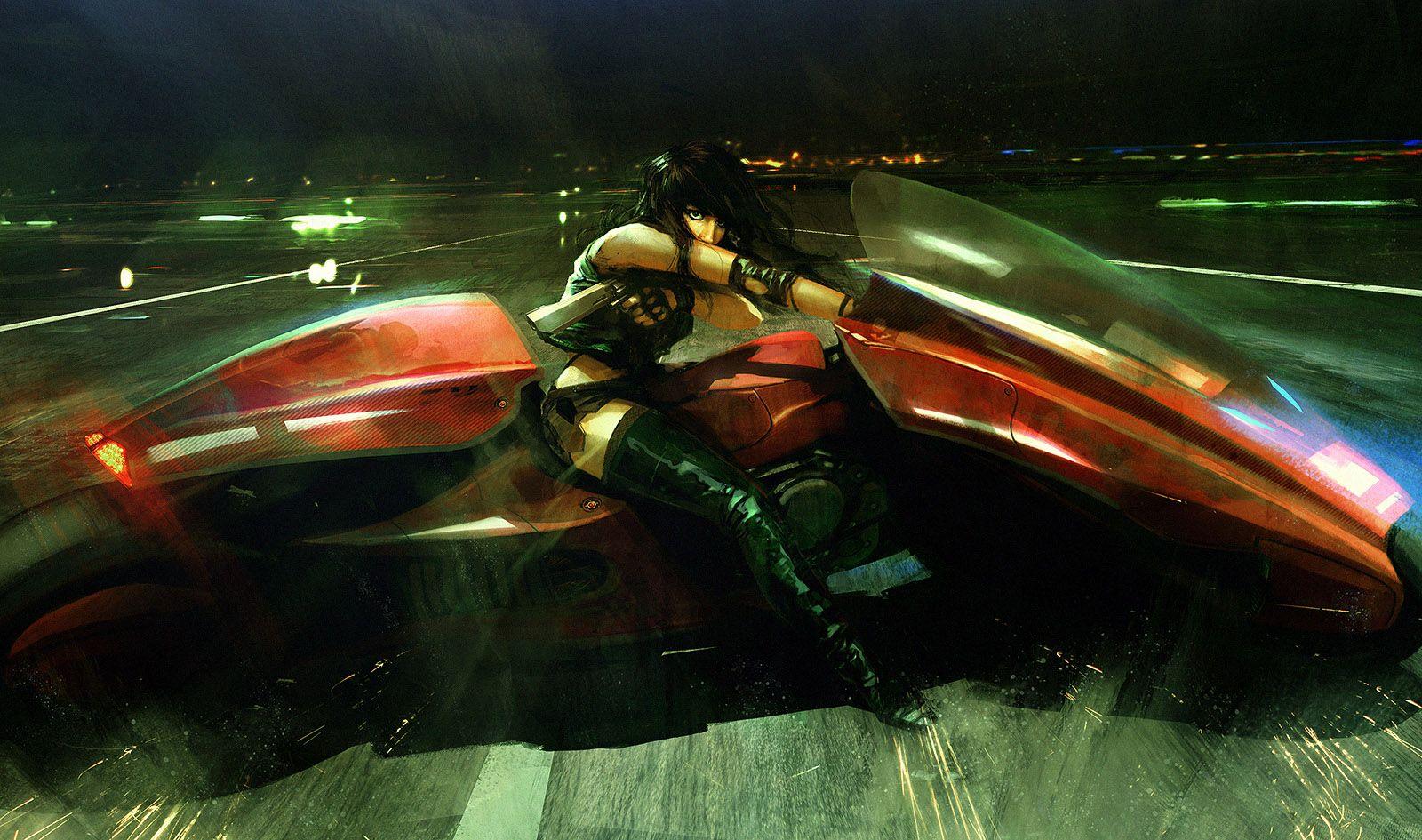 1600x945 Bike N' Guns Art, Sci FiCoolvibe