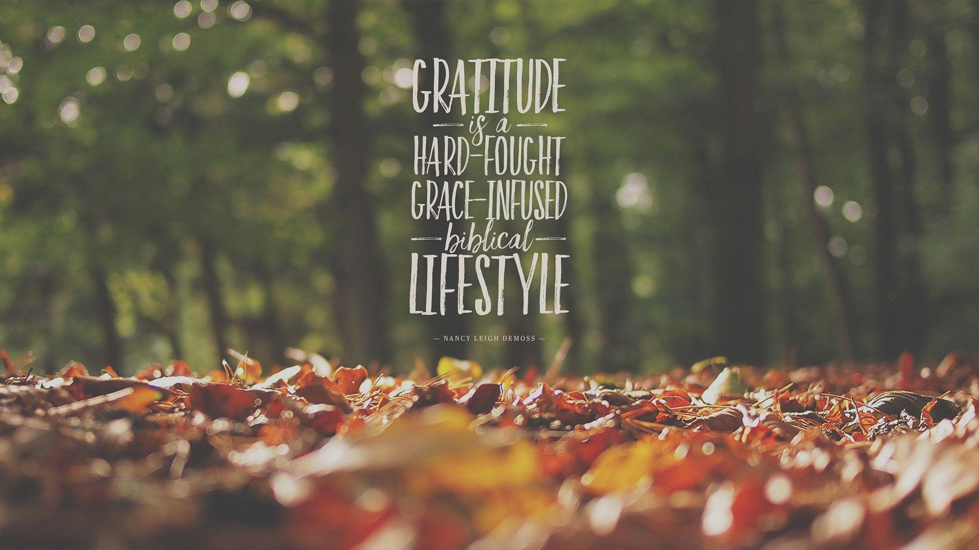 1920x1080 Wednesday Wallpaper: Gratitude is a Lifestyle