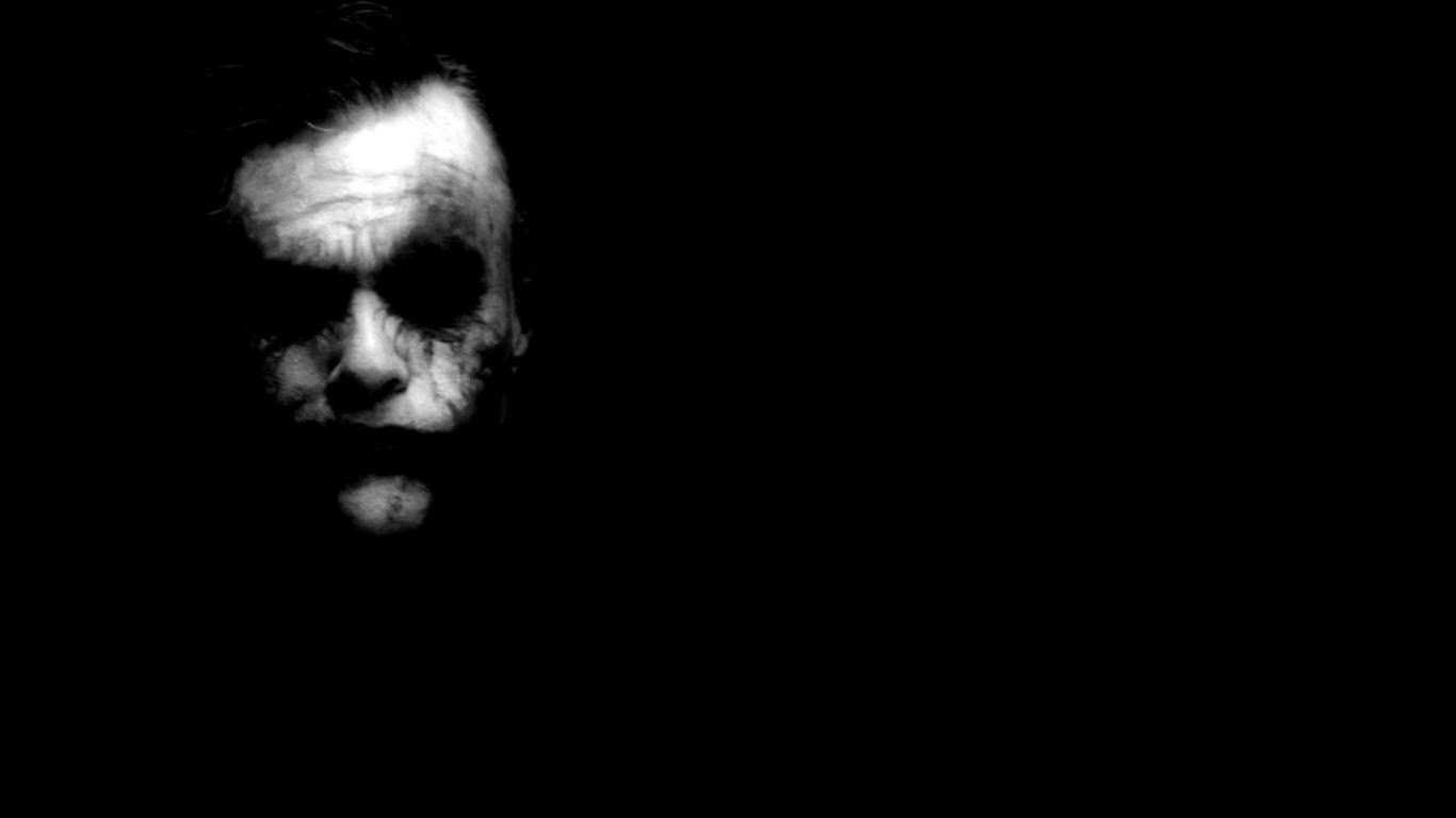 1366x768 Free download The Joker Black Desktop Background Smart Wallpaper [1368x819] for your Desktop, Mobile & Tablet. Explore Dark Desktop Background. Black And White Desktop Wallpaper, Dark Background Wallpaper, Black HD Wallpaper