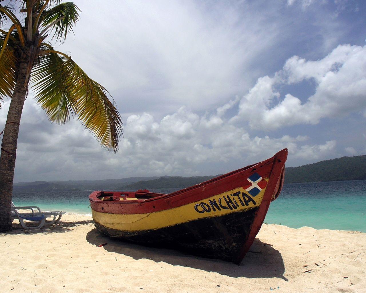 1280x1024 Caribbean boat desktop PC and Mac wallpaper