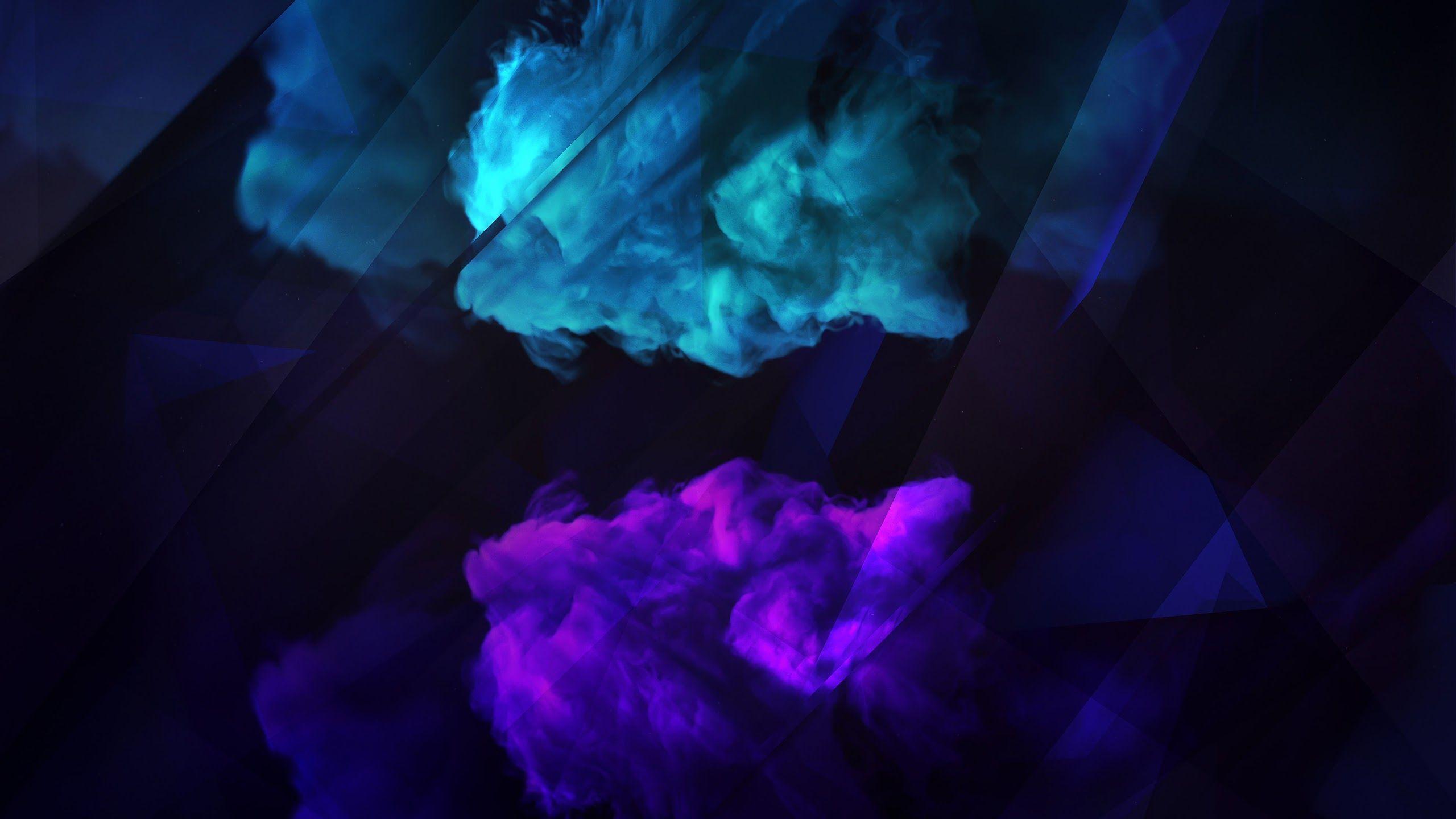 2560x1440 Dark Smoke Abstract 4K Wallpaper