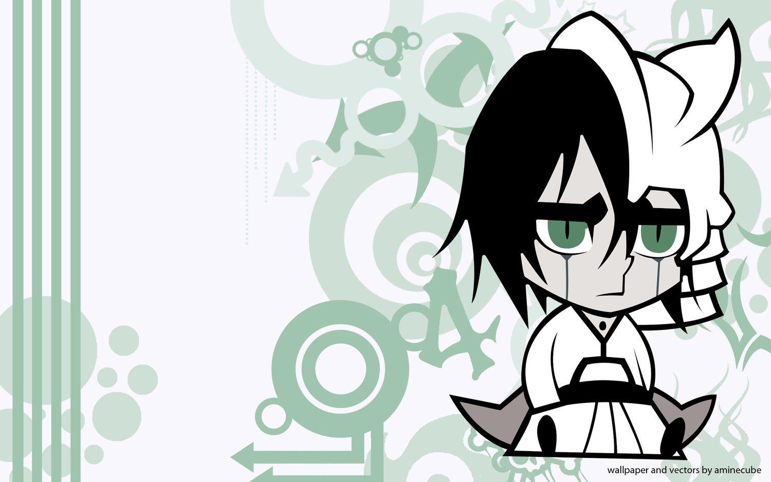 1500x938 All Male Bleach Chibi Green Eyes Male Polychromatic Third Party Edit Ulquiorra Schiffer Vector. Konachan.com.com Anime Wallpaper