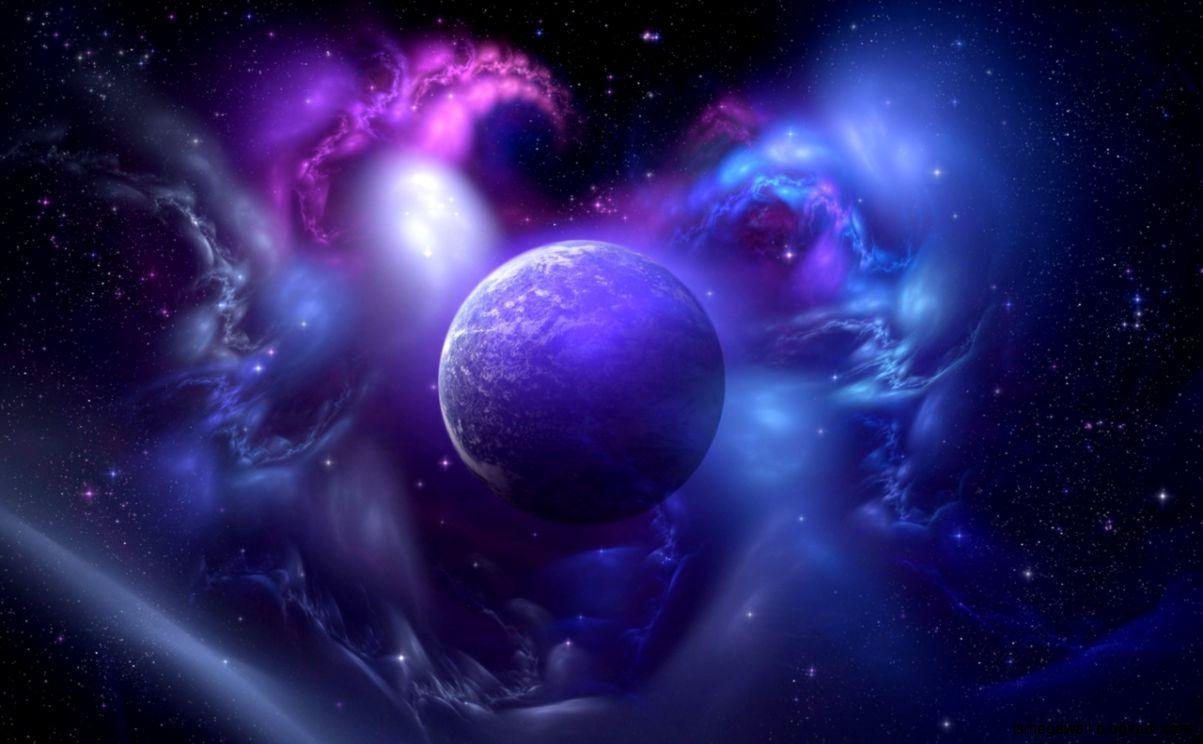 1203x744 Galaxy Purple Space And Planet. Mega .ismegawall.