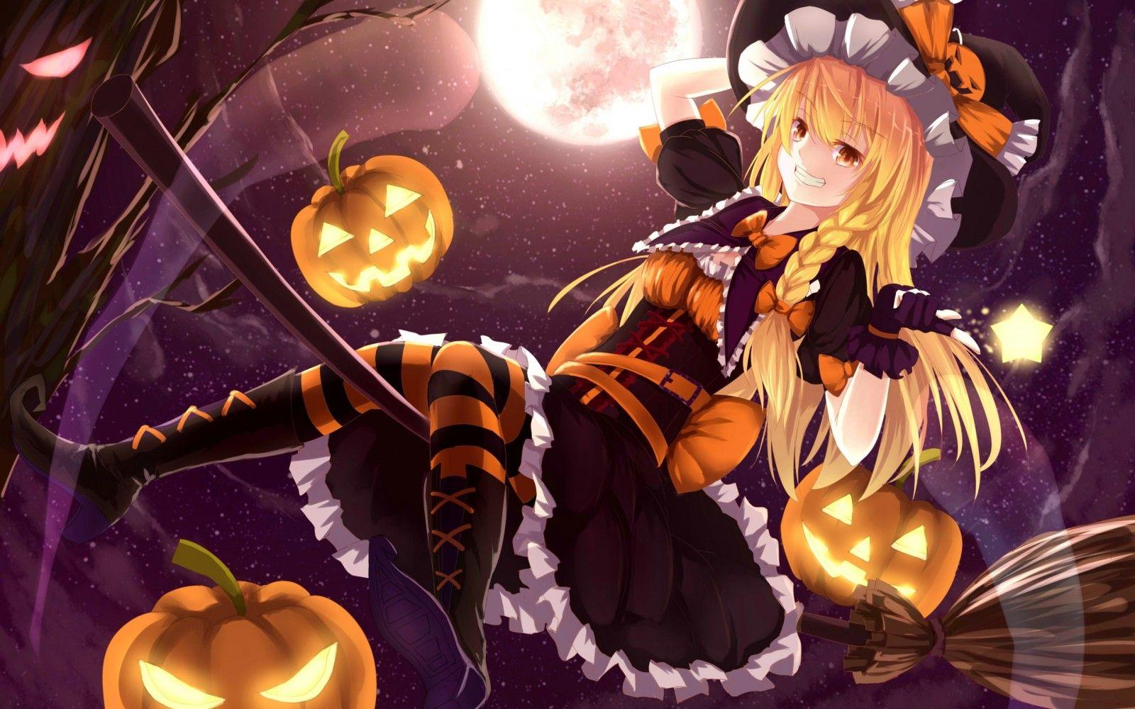 Anime Halloween Pumpkin Wallpapers  Top Free Anime Halloween Pumpkin  Backgrounds  WallpaperAccess