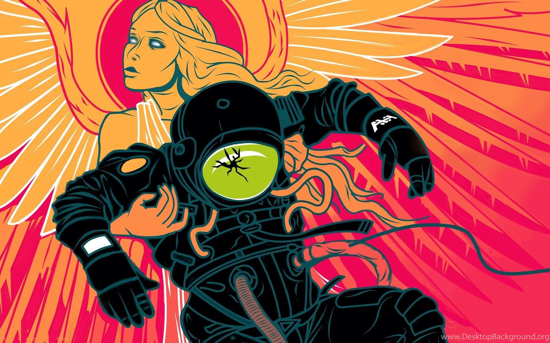 1920x1200 Angel Astronaut Angels & Airwaves HD Wallpaper, Digital Artwork HD. Desktop Background