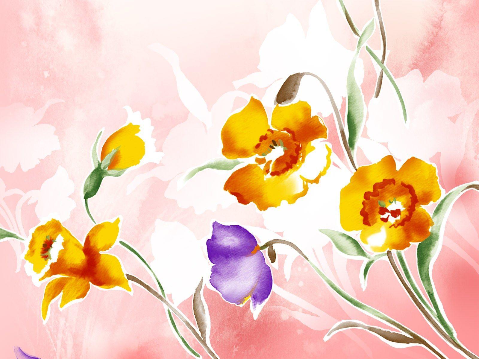 1600x1200 Flowers Pattern Wallpaper Get