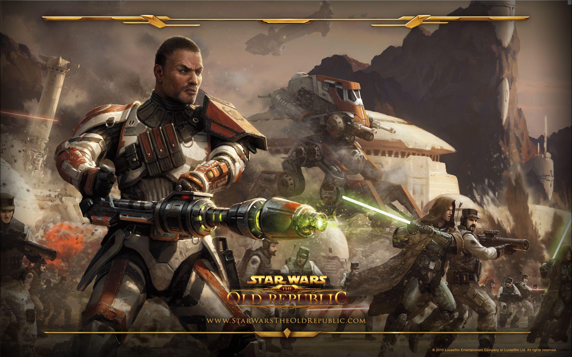 1920x1200 Wars: The Old Republic Wallpaper Bounty Hunter