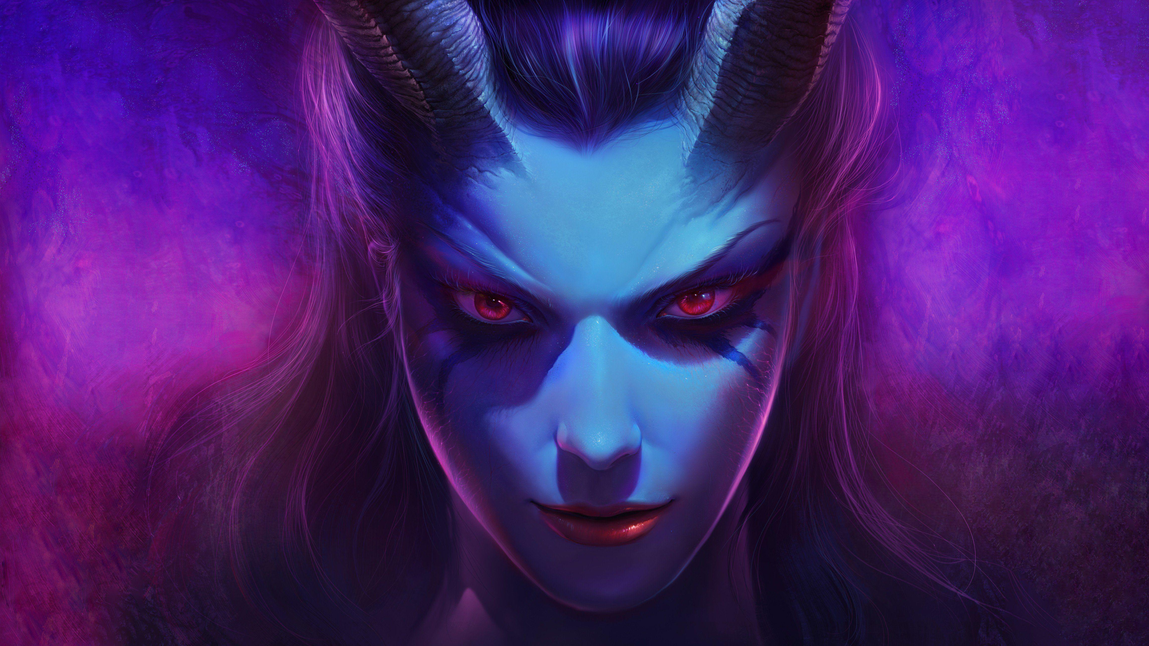 4581x2577 women, Queen of Pain, Fantasy art, Dota 2 HD Wallpaper / Desktop and Mobile Image & Photo