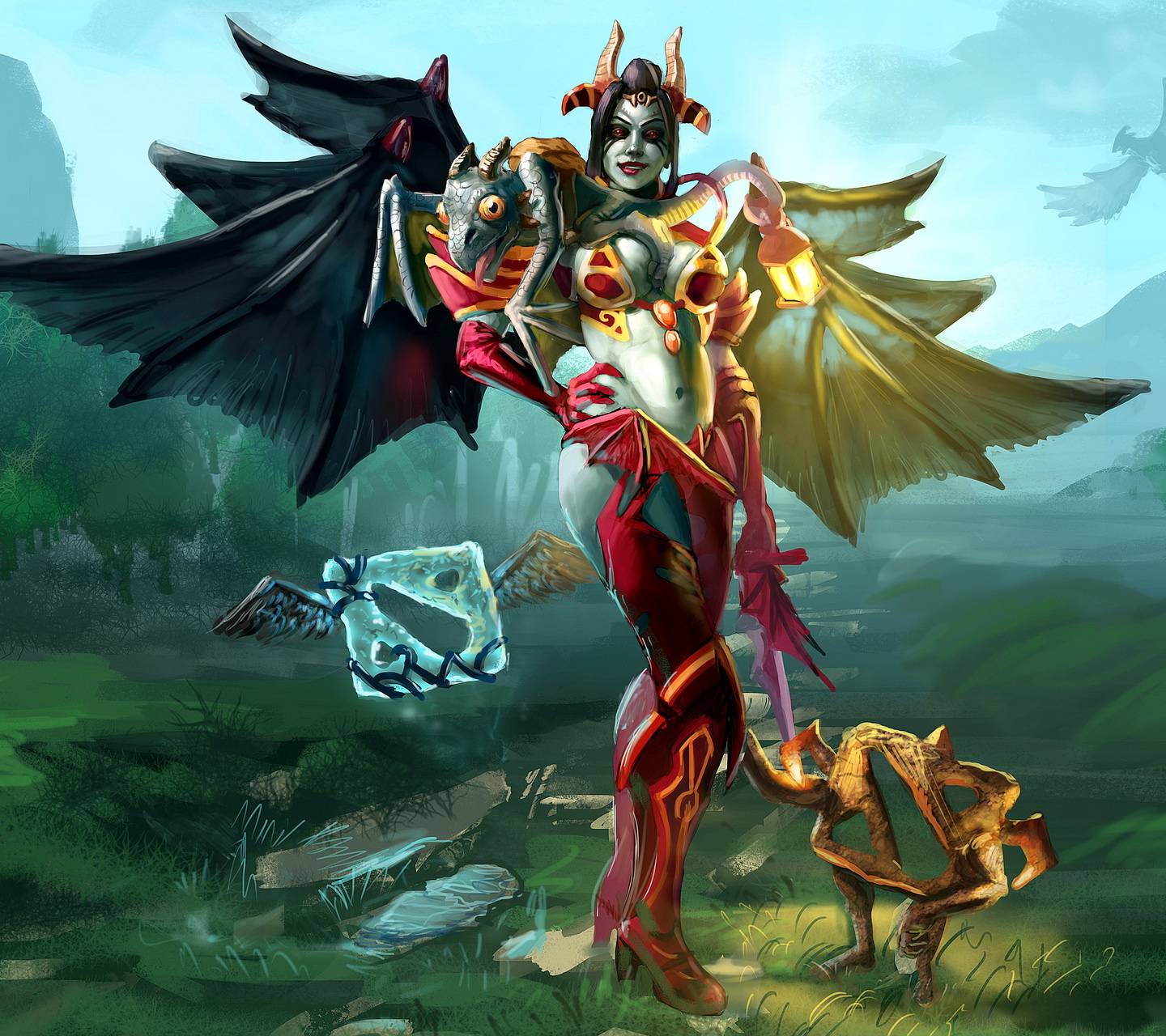 1440x1280 Queen of Pain wallpaper