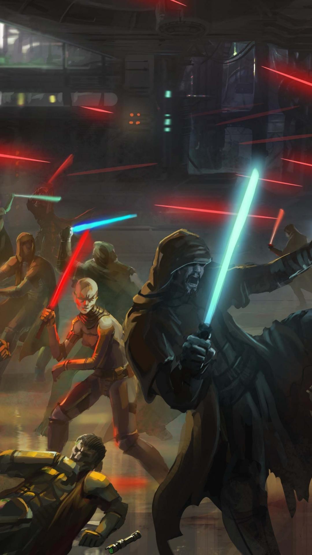 1080x1920 Star wars artwork old republic wallpaper