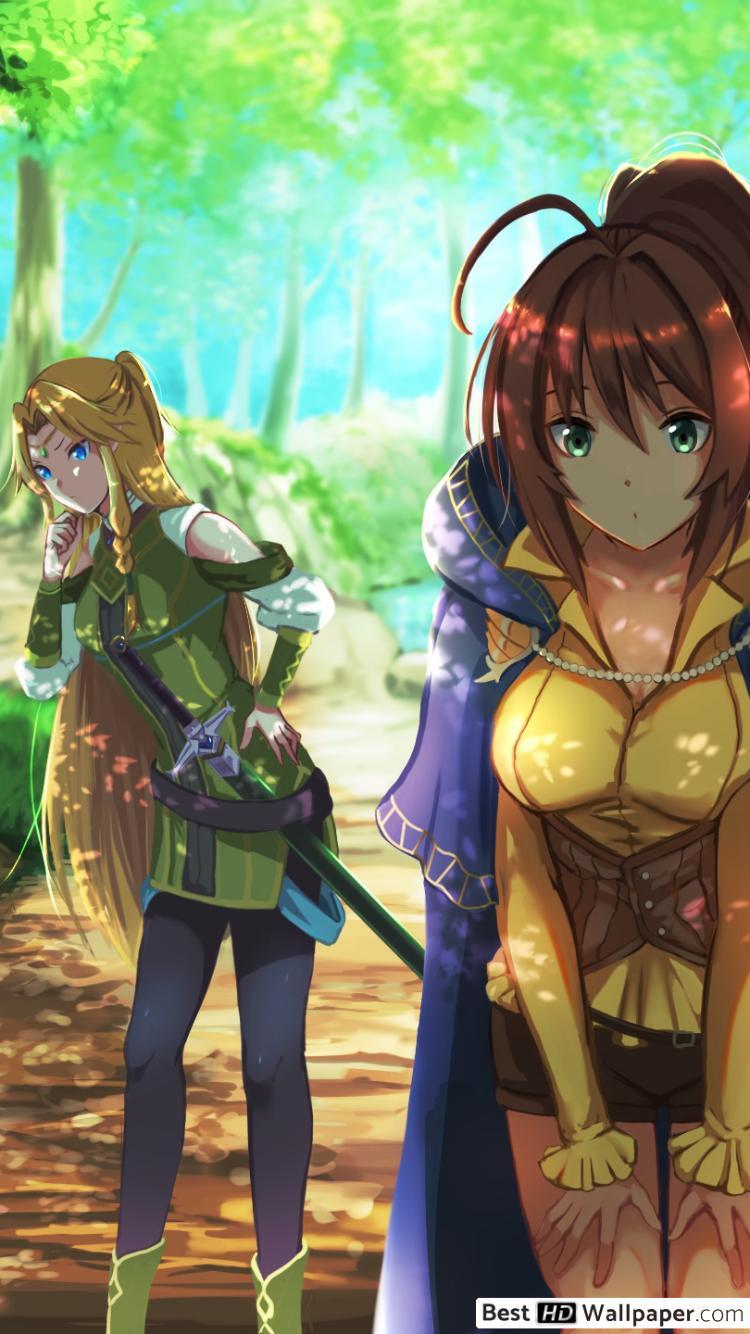 750x1334 Isekai Cheat Magician & Rin Azuma HD wallpaper download