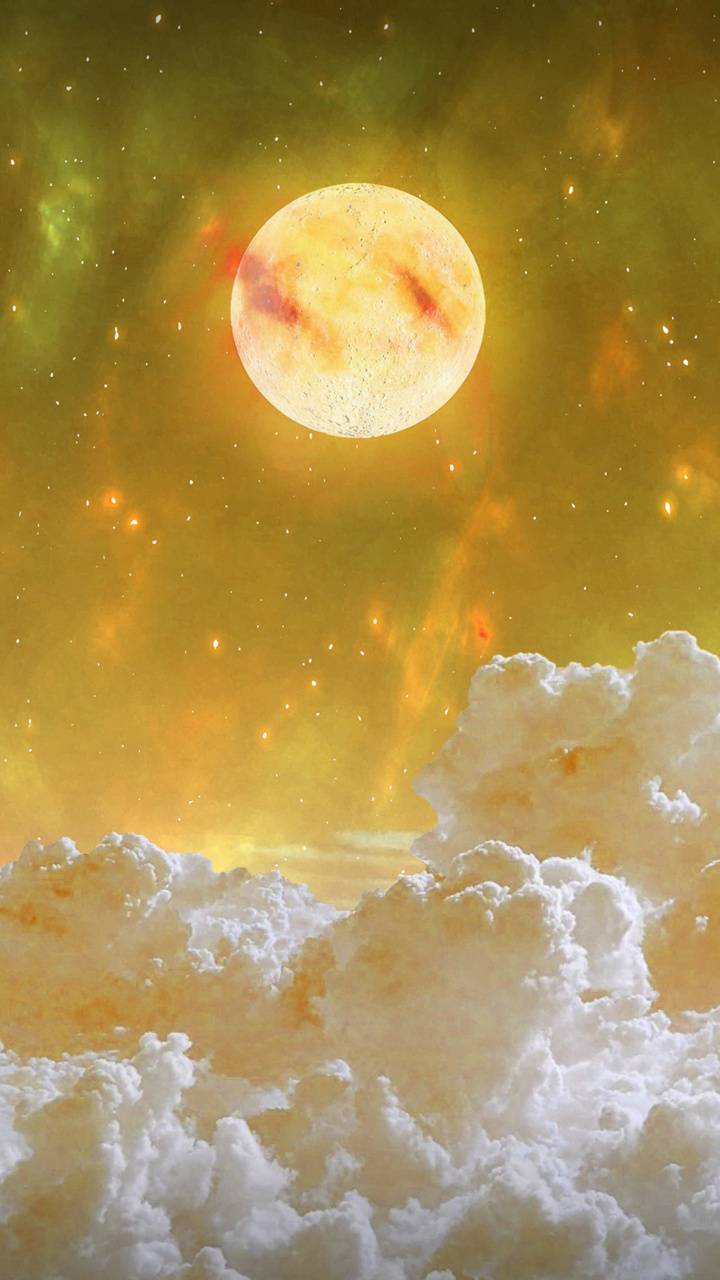 Yellow Moon Wallpapers Top Free Yellow Moon Backgrounds WallpaperAccess