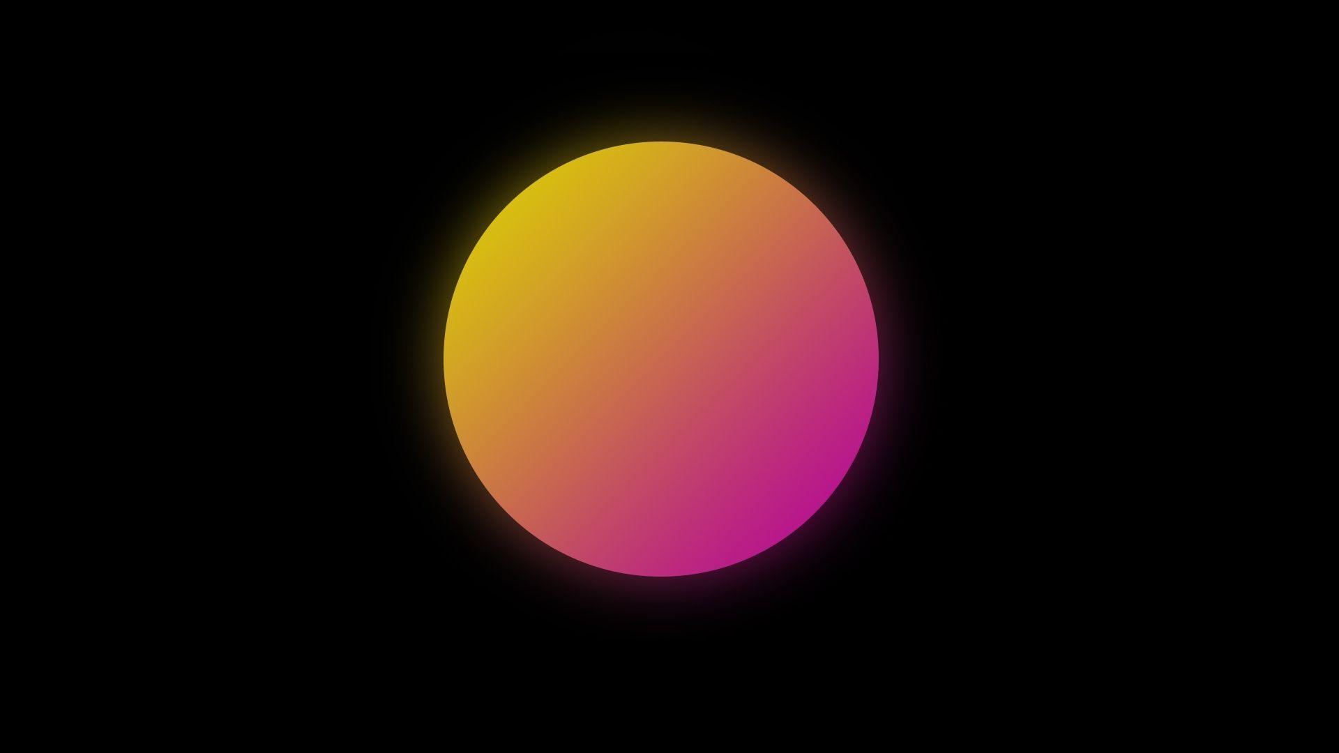 1920x1080 Download Yellow Purple, Moon, Art Wallpaper, 1920x Full HD, HDTV, FHD, 1080p