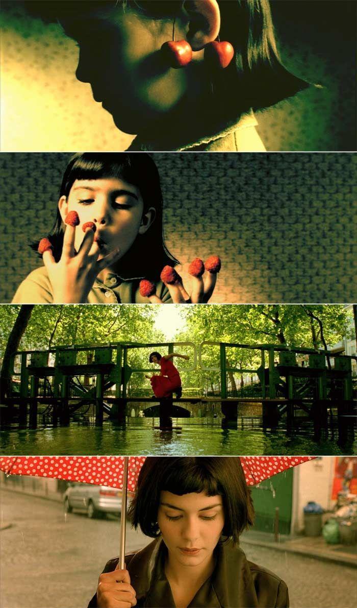 700x1191 Le fabuleux destin d'Amélie Poulain. En esta tira de escenas de la película podemos apreciar como la lu. Fotos de cine, Fotografía de cine, Director de fotografía