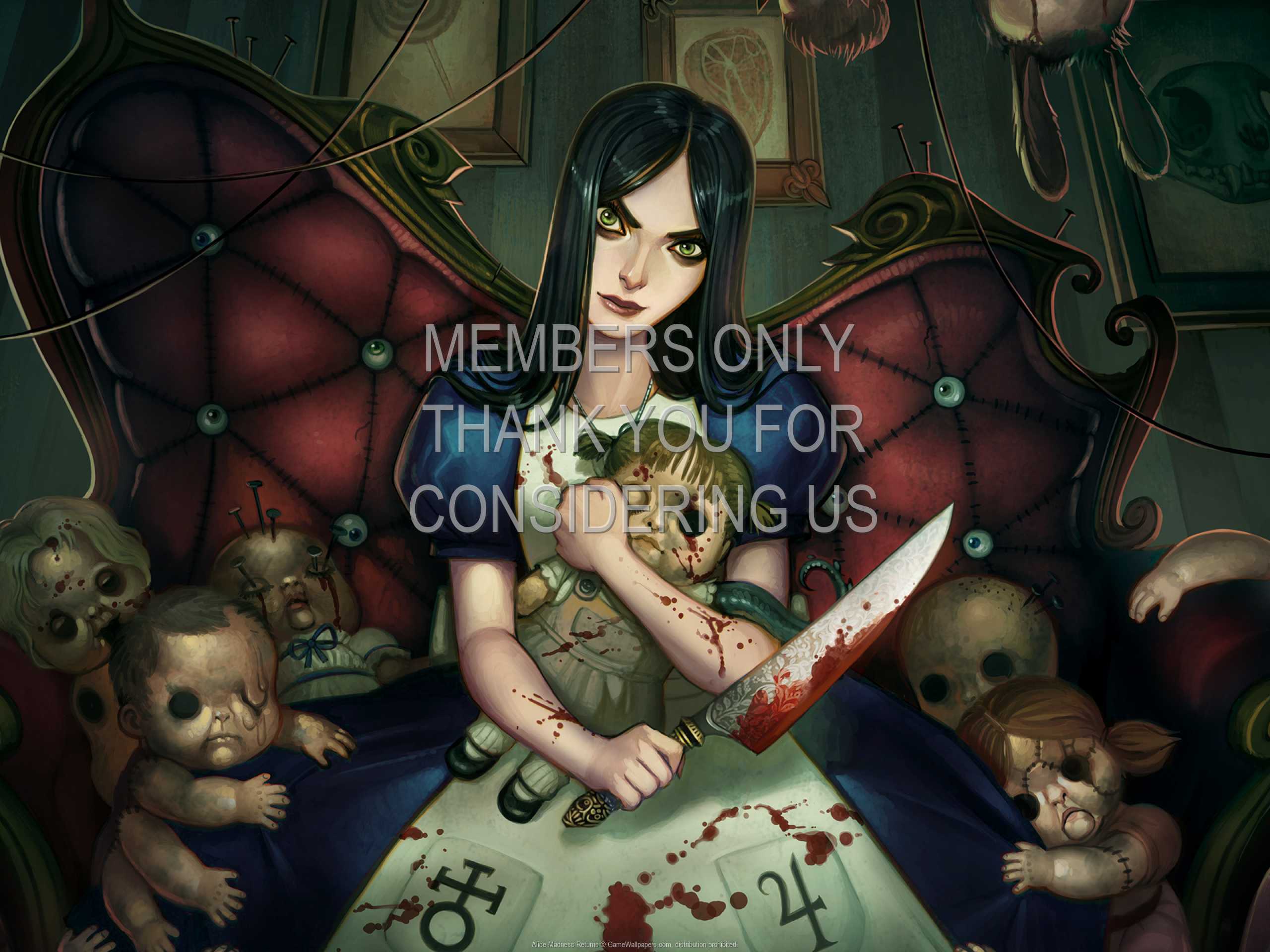 Wallpaper cat face piercing tattoo alice madness returns Cheshire  images for desktop section игры  download