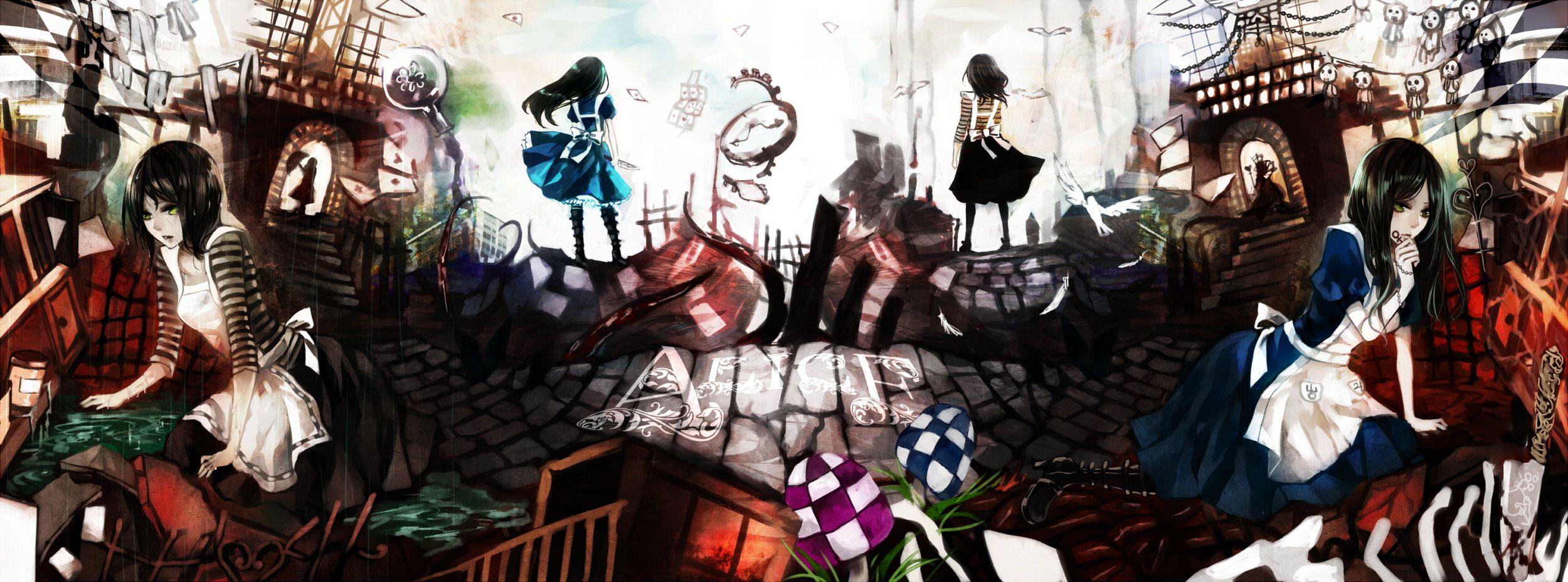 2500x928 Alice Liddell Alice Madness Returns American Mcgee 039 S Alice Wallpaper:2500x928