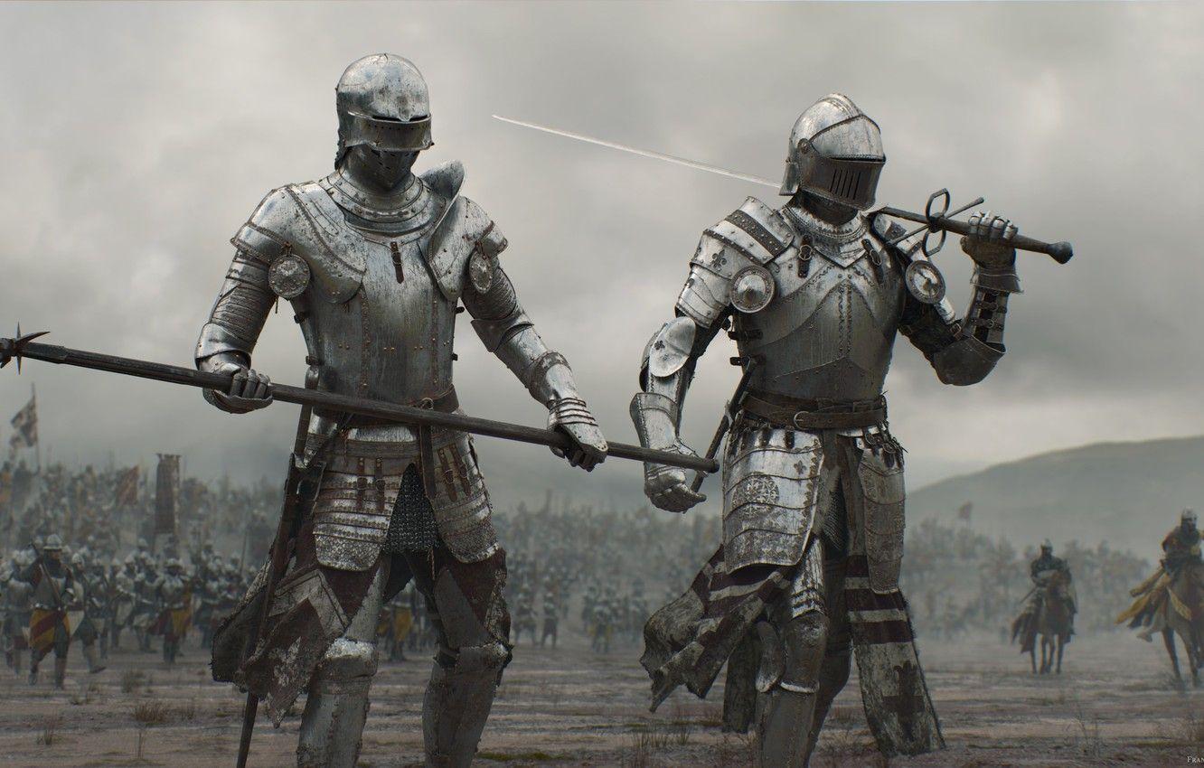 1332x850 Wallpaper sword, armor, weapon, war, man, army, fight, ken, blade, horse, warrior, knight, spear, combat, honor image for desktop, section фантастика