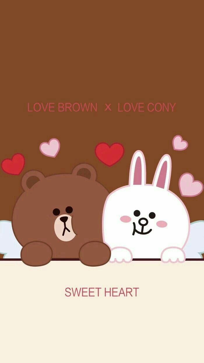 7 Brown  Cony ý tưởng  gấu nâu gấu ảnh tường cho điện thoại