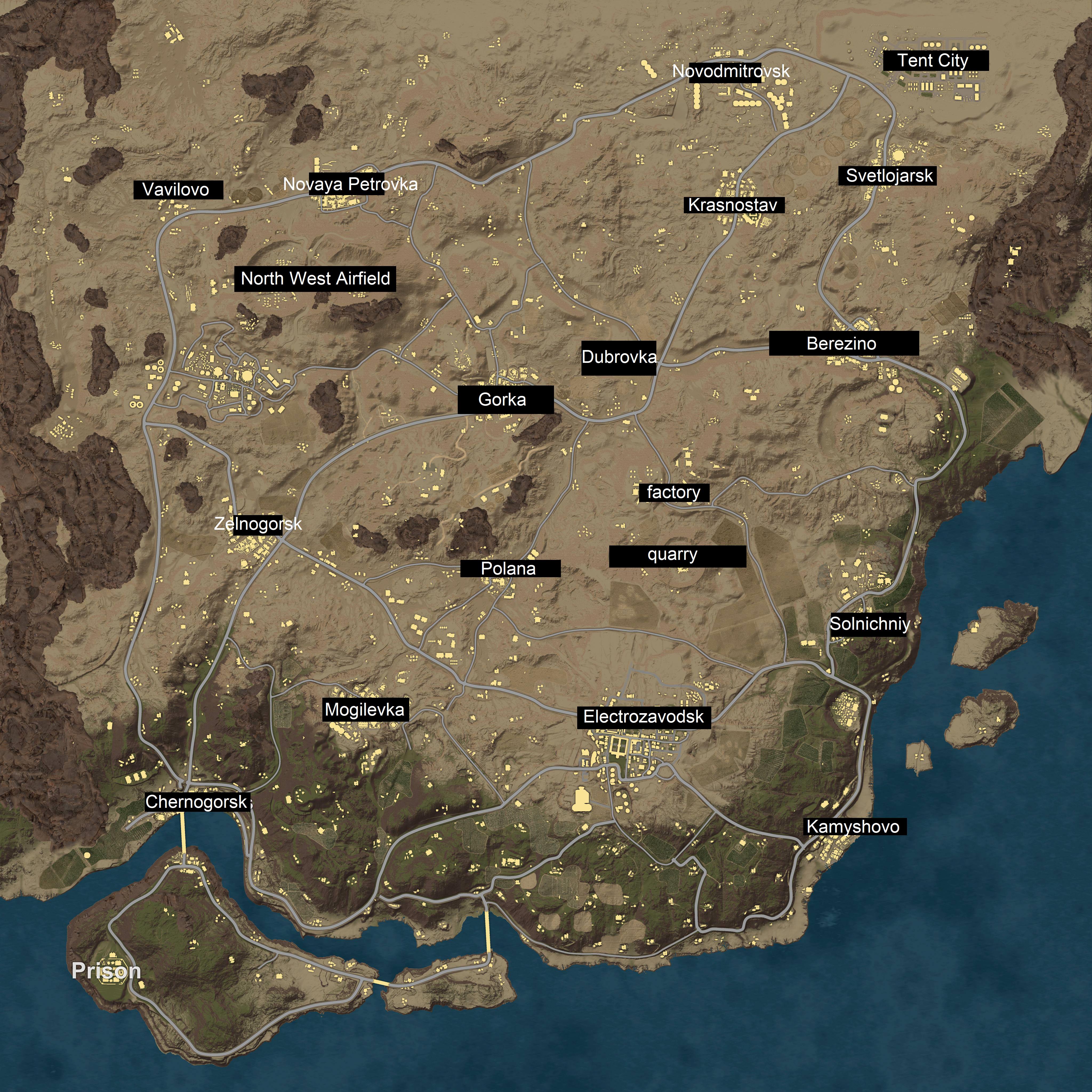 4096x4096 Pubg Map HD