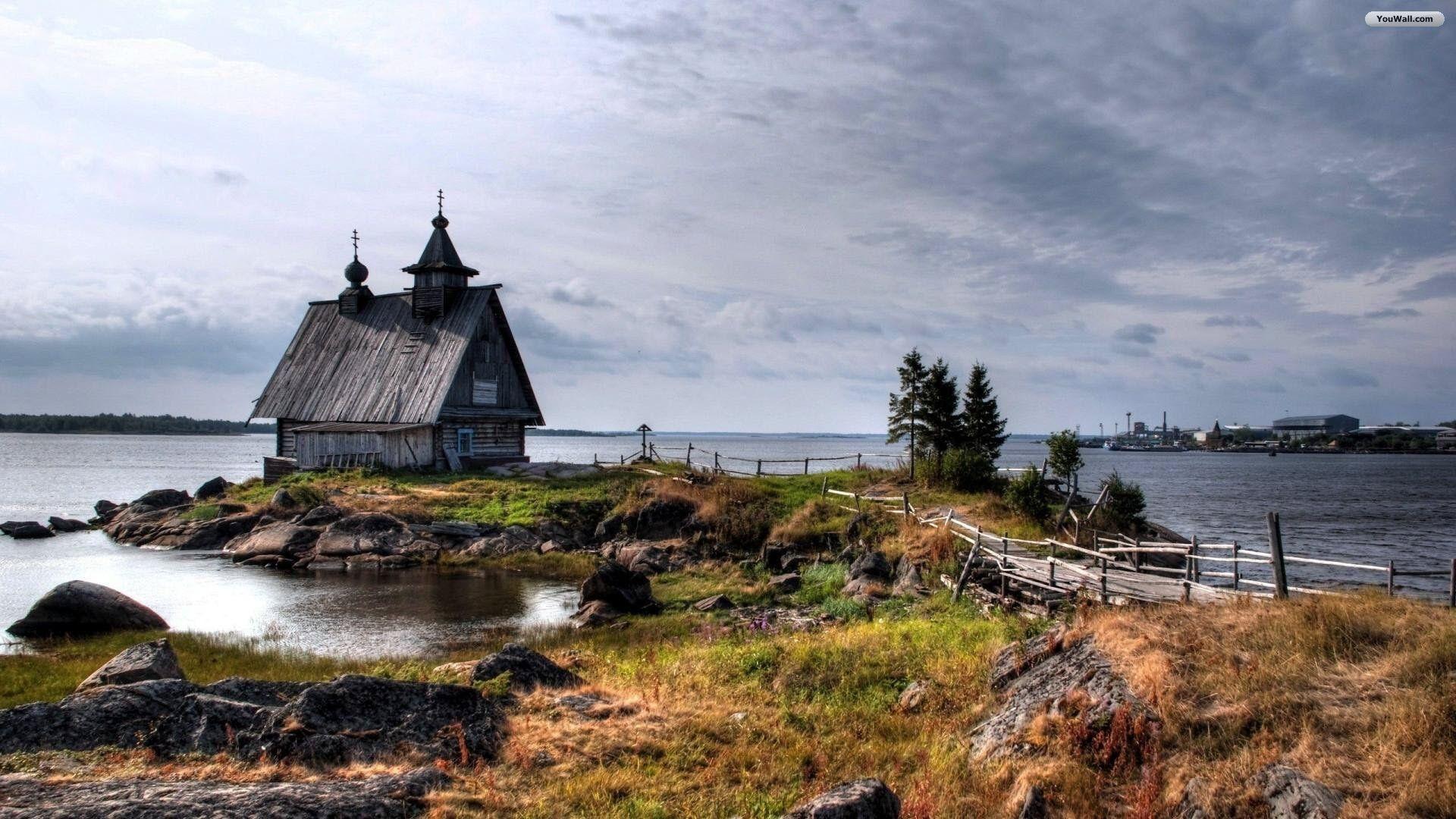 1920x1080 Wallpaper 201210 Old Wooden House. Blue Sky Wallpaper, Wooden House, Home Wallpaper