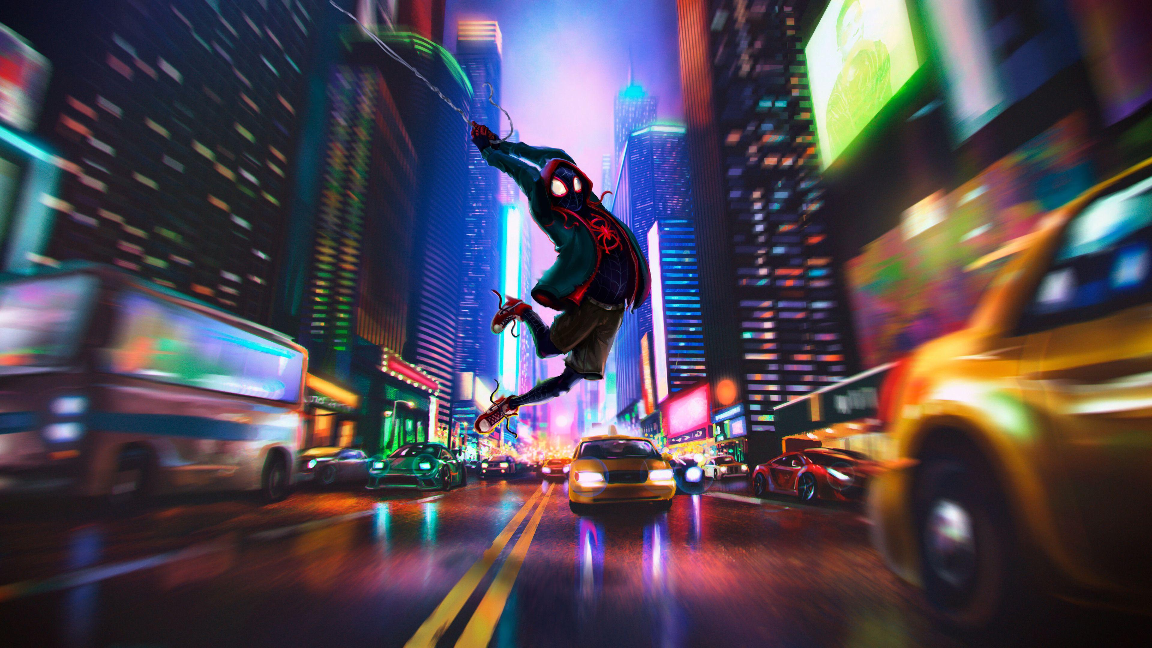 3840x2160 Miles Morales Spider Man: Into The Spider Verse 4K Wallpaper