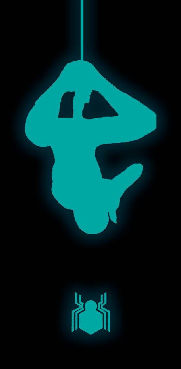 629x1280 Spiderman Neon Wallpaper